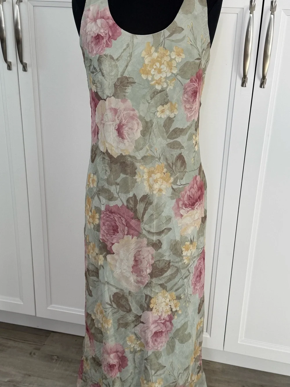 K Studio Floral Two-Piece Set in Sage, Pink & Yellow Hues